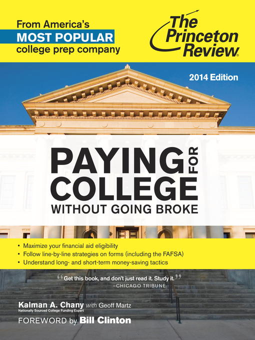 Title details for Paying for College Without Going Broke, 2014 Edition by Princeton Review - Available